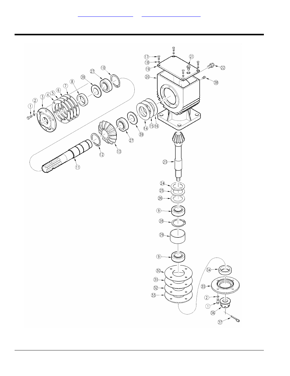 Gearbox (826-203c) omni, Table of contents part number index | Land Pride AT2684 User Manual | Page 50 / 162