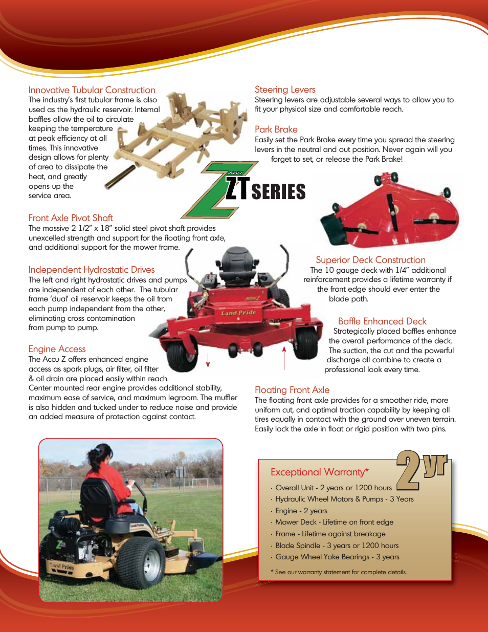 Series | Land Pride Z44 User Manual | Page 5 / 8