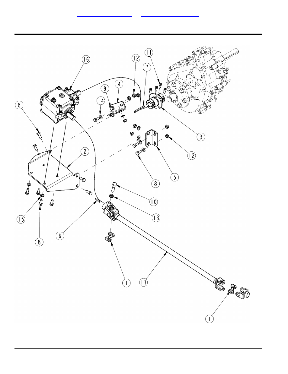 Transfer case and rear driveshaft, Table of contents part number index | Land Pride Treker 700-109P User Manual | Page 52 / 104