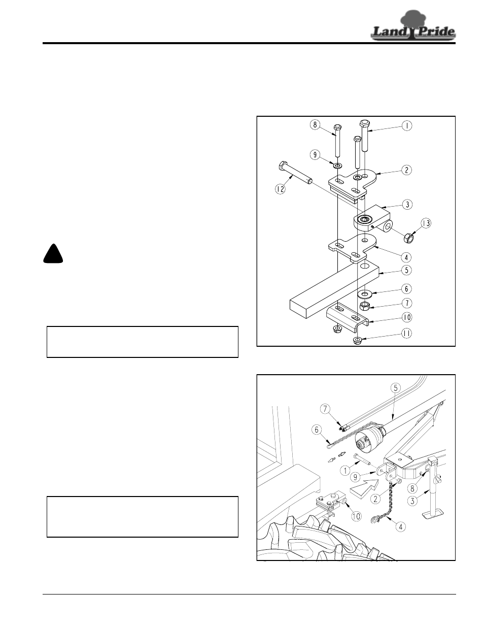 Bar-tite hitch hook-up, Danger, Table of contents bar-tite hitch hook-up | Land Pride RCM6510 User Manual | Page 19 / 54