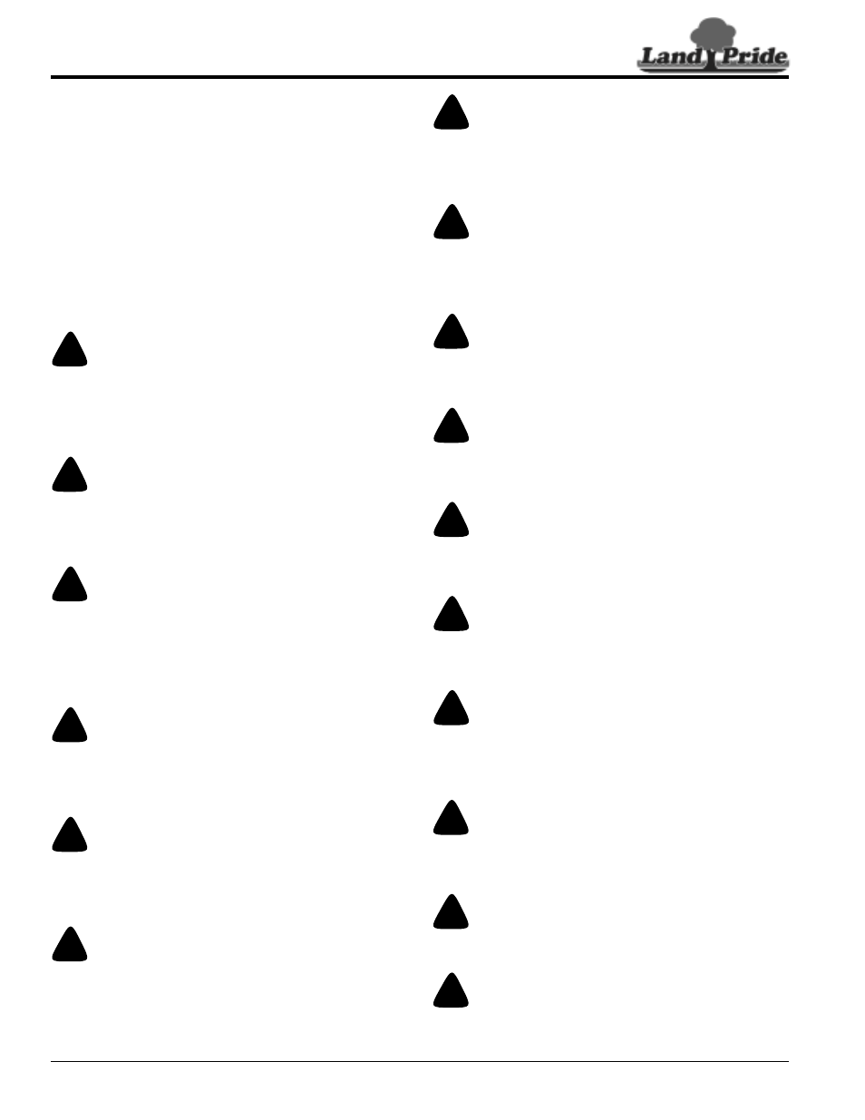 Safety information | Land Pride RCM6510 User Manual | Page 26 / 54