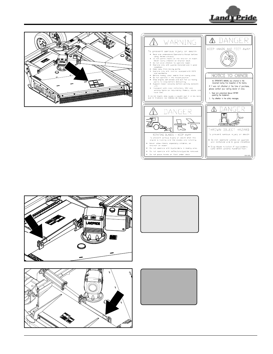 229c, 230c | Land Pride RCM6510 User Manual | Page 7 / 54