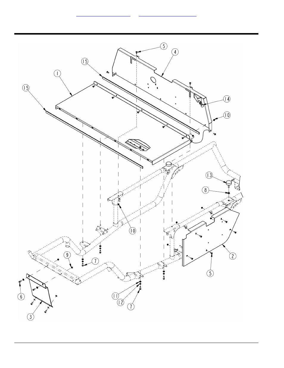 Panels sheilds & choke cable st(s/n 460320+), Table of contents part number index | Land Pride 4200ST User Manual | Page 104 / 132