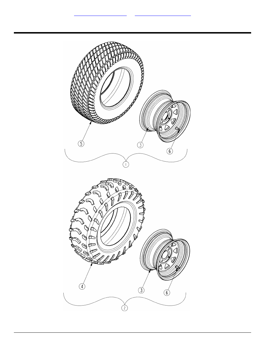 Section 14: tires, Front tires, Table of contents part number index | Land Pride 4200ST User Manual | Page 116 / 132