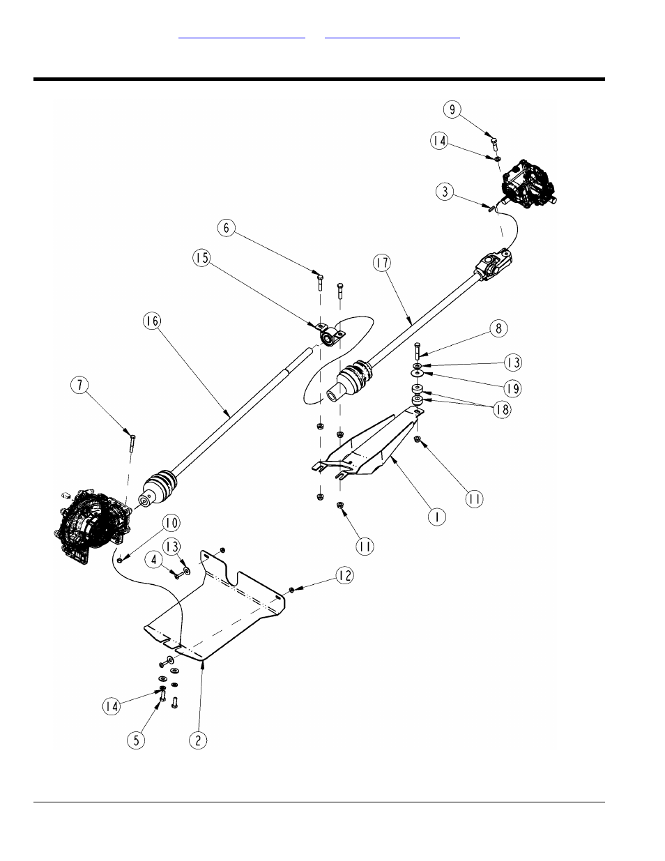 Section 6: drive train, Cv driveshaft s/n 434125 to 437241, Table of contents part number index | Land Pride 4200ST User Manual | Page 38 / 132