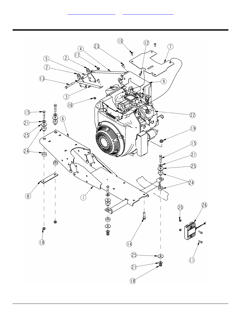 Engine mounting honda, Table of contents part number index | Land Pride 4200ST User Manual | Page 42 / 132