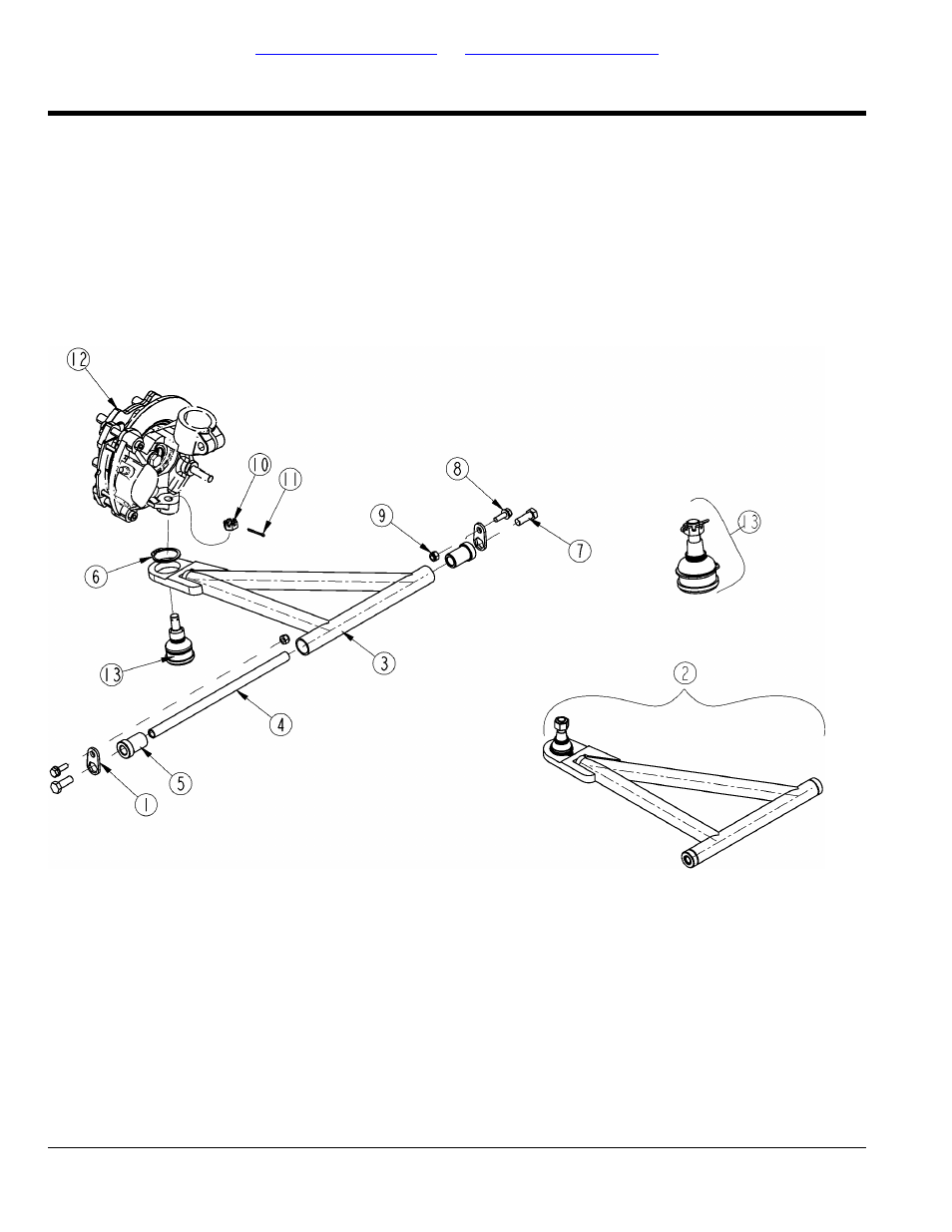 Lower control arm s/n 400270 to 407690, Table of contents part number index | Land Pride 4200ST User Manual | Page 8 / 132