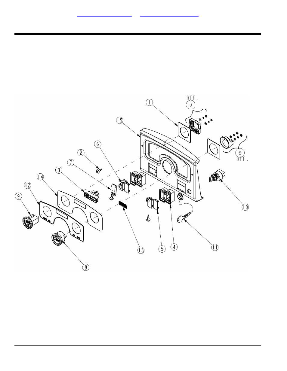 Insturment panel, 4200 (s/n 440714+), Table of contents part number index | Land Pride 4200ST User Manual | Page 92 / 132