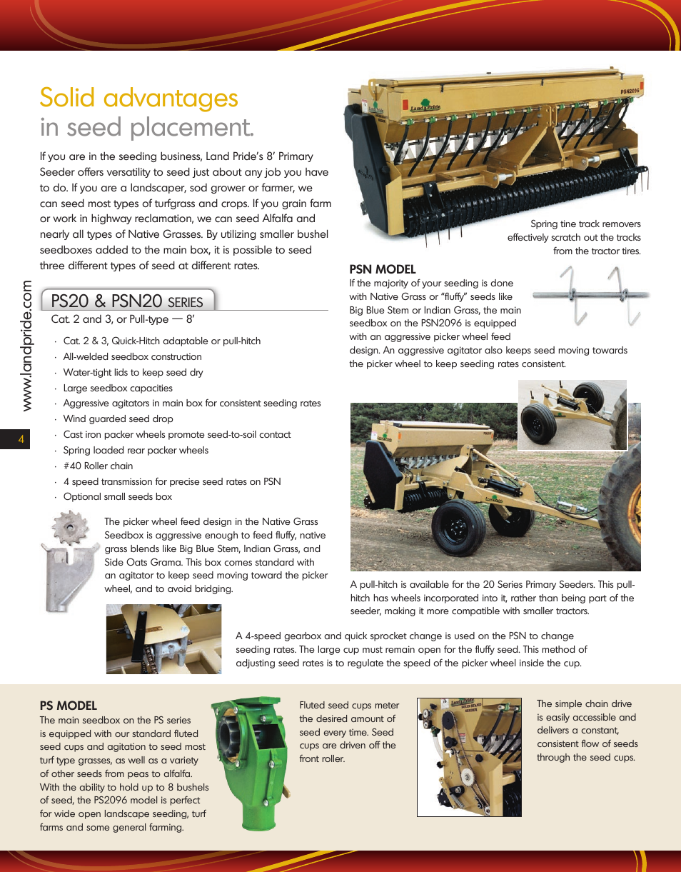 Land Pride PSN20 Series User Manual | 1 page