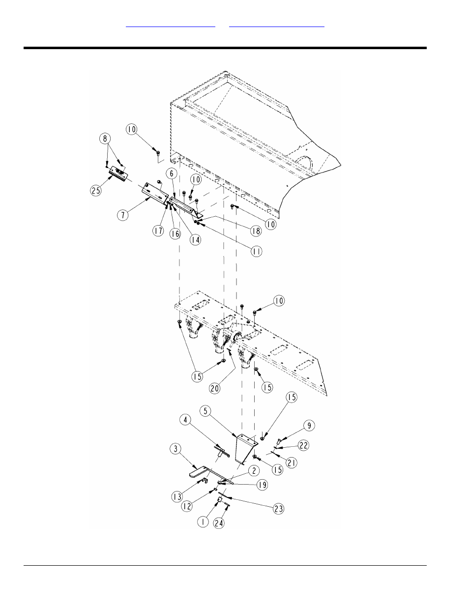 Feeder cup adjustment handle assembly, Table of contents part number index | Land Pride All Purpose Seeder APS1548 User Manual | Page 28 / 60