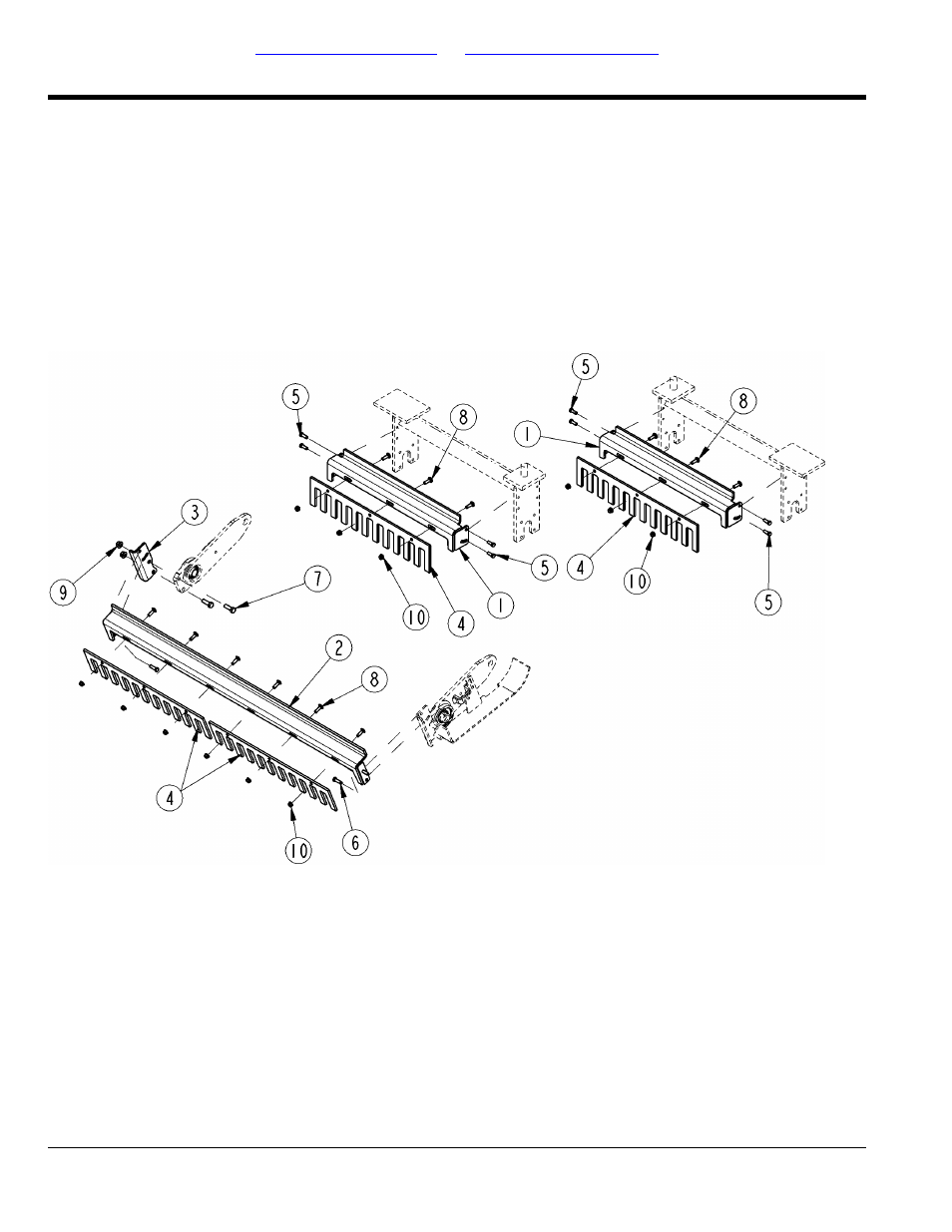 Scrapers, spike roller (s/n 659514-), Table of contents part number index | Land Pride All Purpose Seeder APS1548 User Manual | Page 42 / 60
