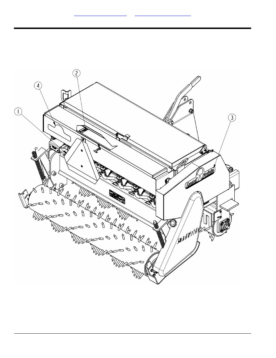 Small seed label placement, Table of contents part number index | Land Pride All Purpose Seeder APS1548 User Manual | Page 52 / 60