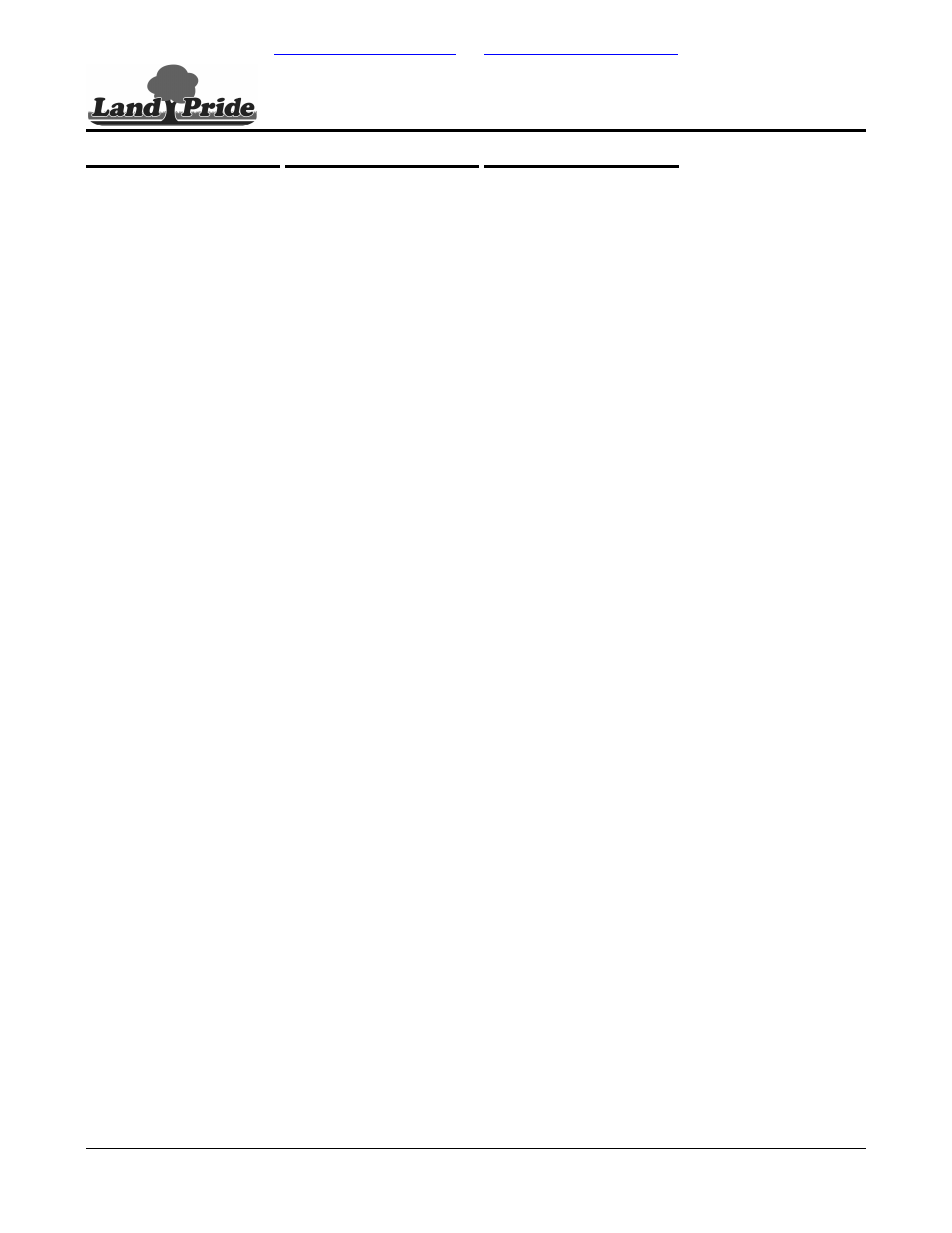 Part number index, Continued), Table of contents part number index | Land Pride All Purpose Seeder APS1548 User Manual | Page 59 / 60