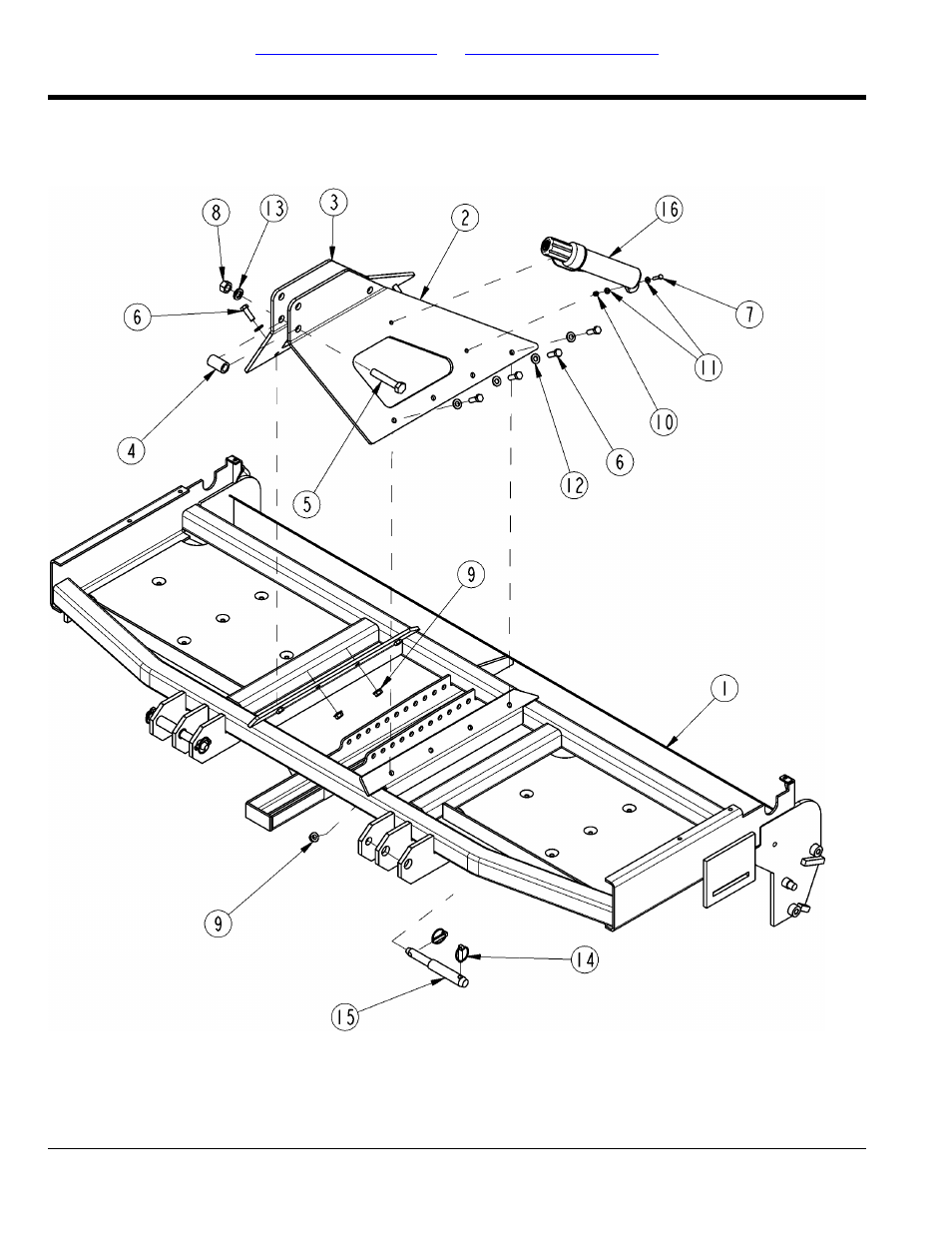 Frame components 1586 s/n 644714, Table of contents part number index | Land Pride All Purpose Seeder APS1548 User Manual | Page 8 / 60