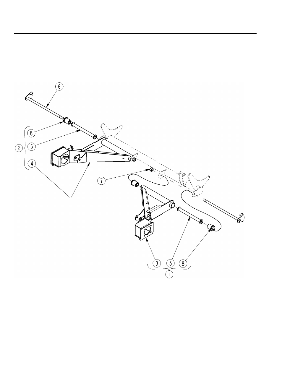 Trailing arm, Table of contents part number index | Land Pride Treker 4220ST User Manual | Page 14 / 96