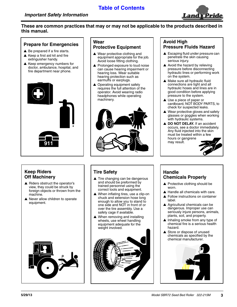 Land Pride 322-215M User Manual | Page 5 / 26