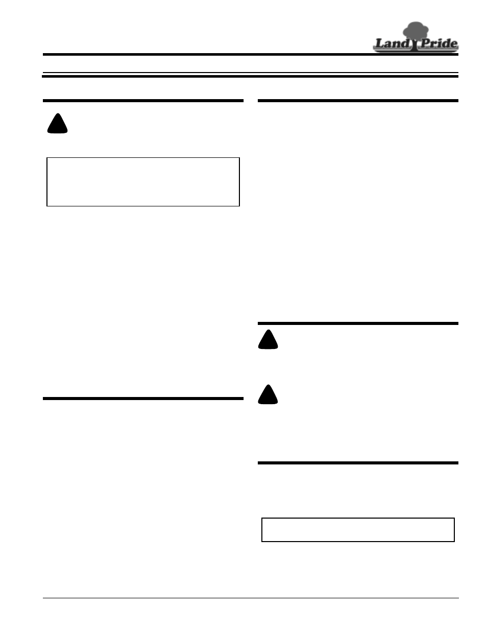 Land Pride 330-114A RC/RCM5020 User Manual | 12 pages