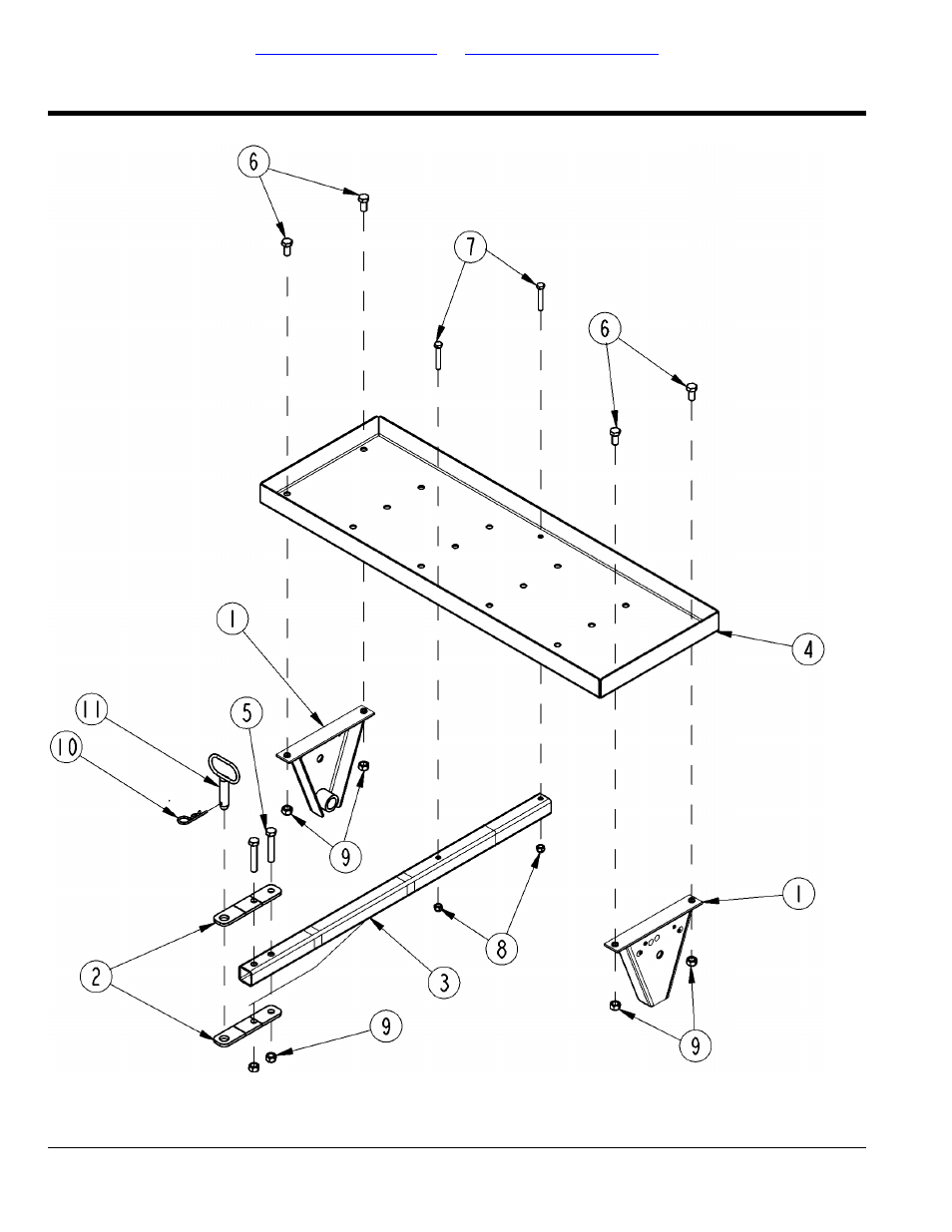Ca05 series, Section 2: frame & hitch, Frame & hitch components ca0540 | Table of contents part number index | Land Pride CA0548 User Manual | Page 6 / 18