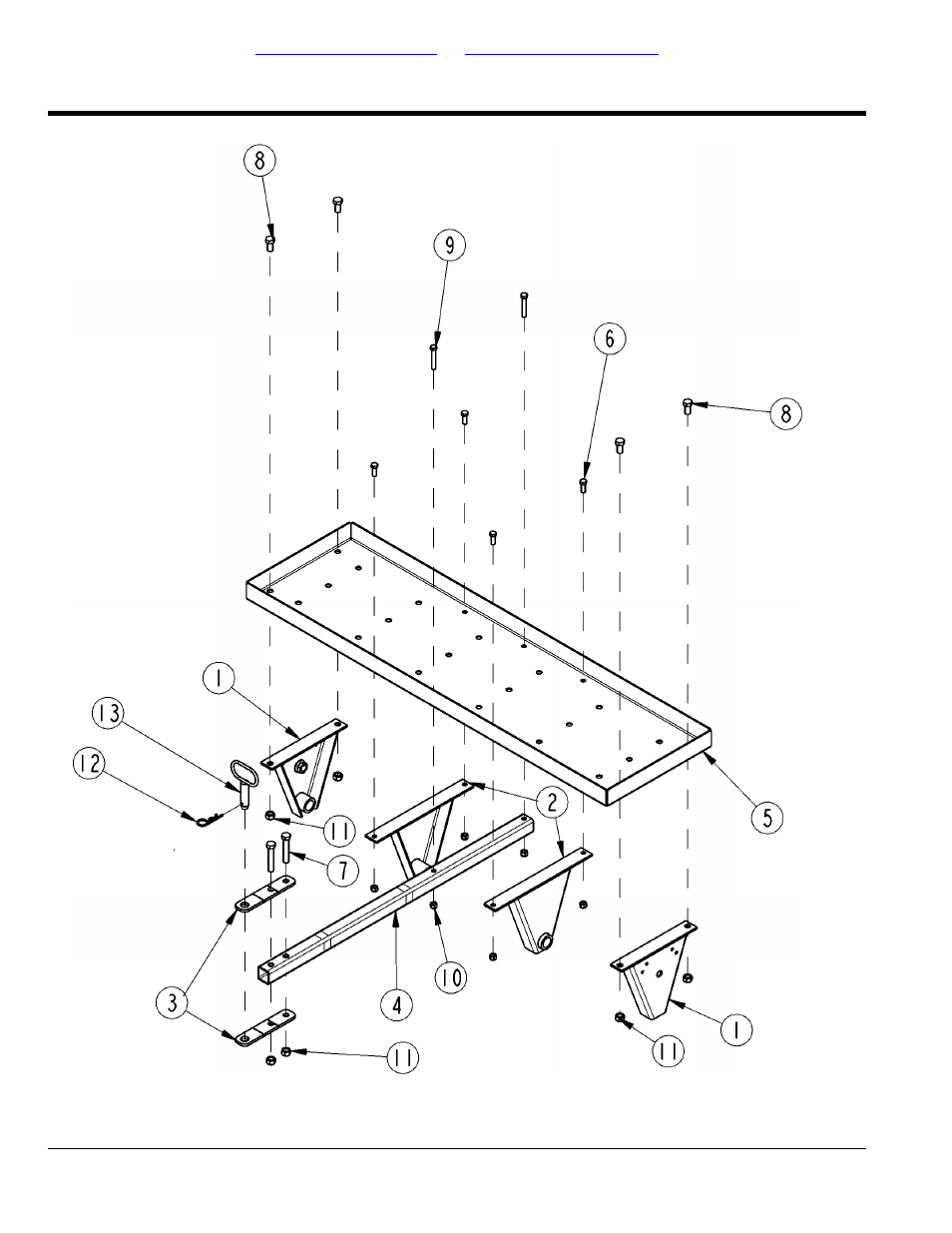 Frame & hitch components ca0548 & 0556, Table of contents part number index | Land Pride CA0548 User Manual | Page 8 / 18