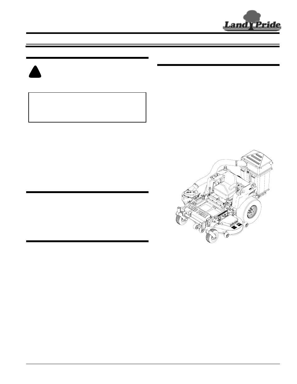 Land Pride Z52 User Manual | 10 pages
