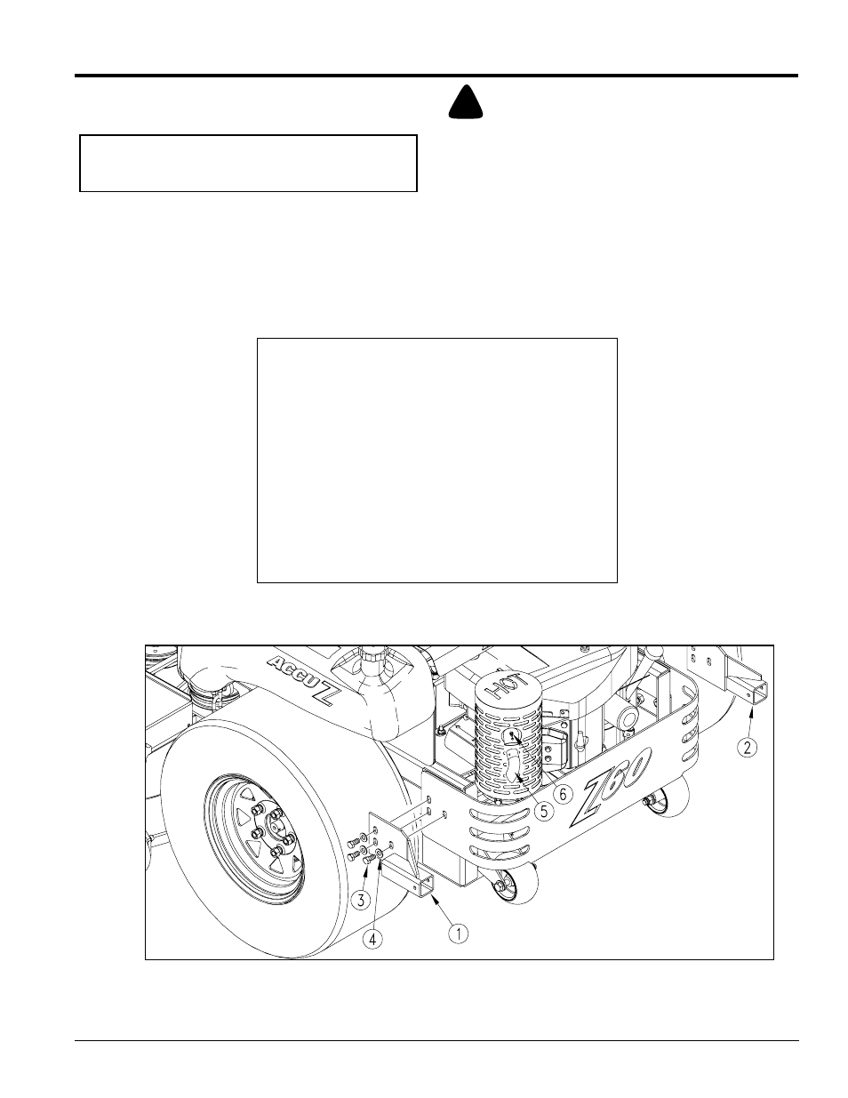 Caution | Land Pride Accuz Z52 User Manual | Page 13 / 48