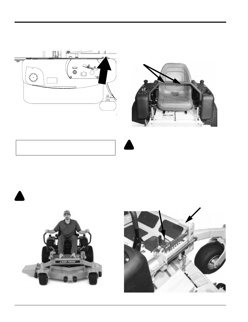 Warning | Land Pride Accuz Z52 User Manual | Page 16 / 48