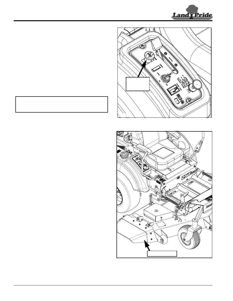 Land Pride ZXT60 User Manual | Page 22 / 62