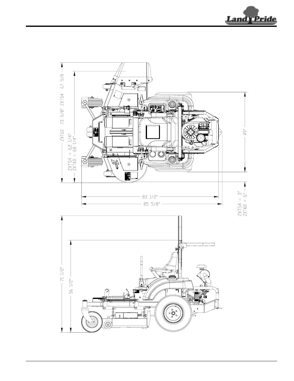 Land Pride ZXT60 User Manual | Page 53 / 62