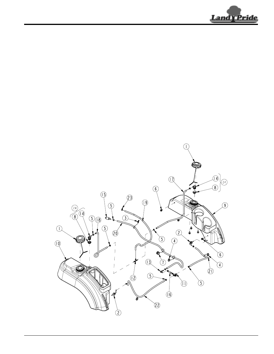 Land Pride ZXT60 User Manual | Page 61 / 62