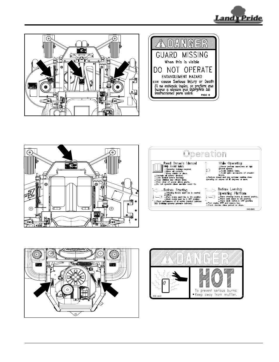 Land Pride ZXT60 User Manual | Page 9 / 62