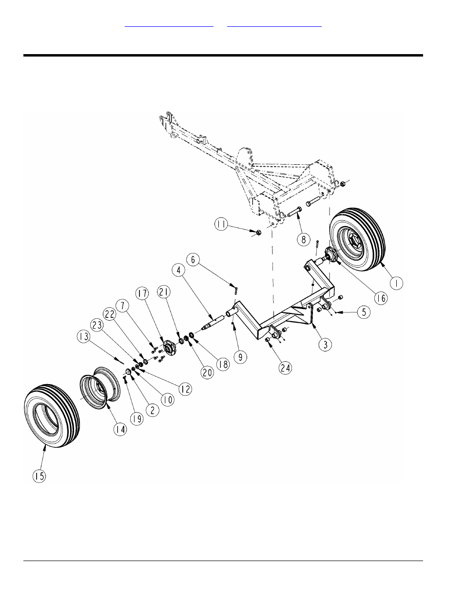 Transport axle, Table of contents part number index | Land Pride 20583 User Manual | Page 60 / 66