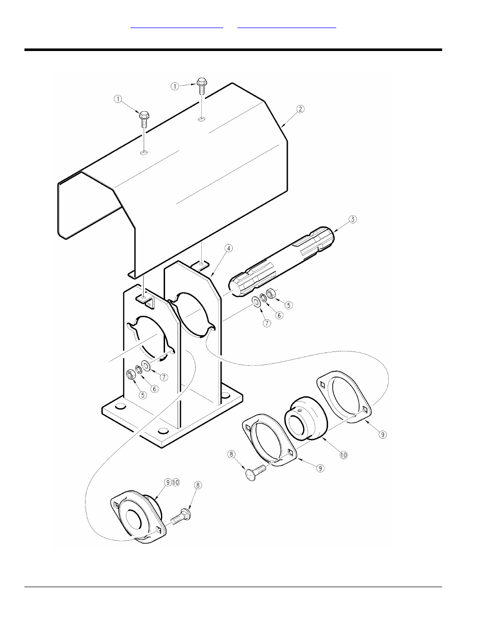 Driveline assembly center shaft and bearing, Table of contents part number index | Land Pride AFM40200 User Manual | Page 16 / 82