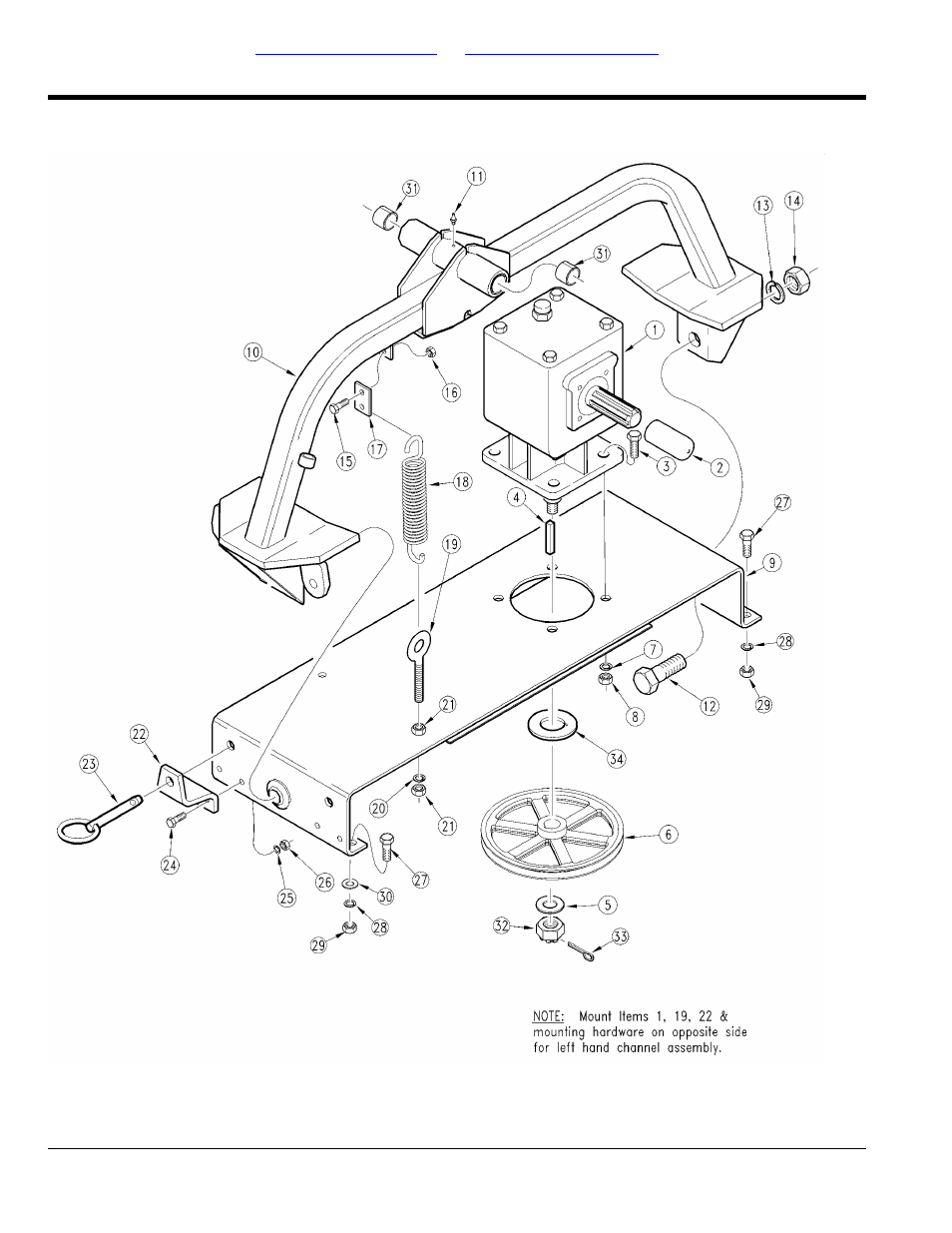 Right hand and left hand deck channel, Table of contents part number index | Land Pride AFM40200 User Manual | Page 42 / 82