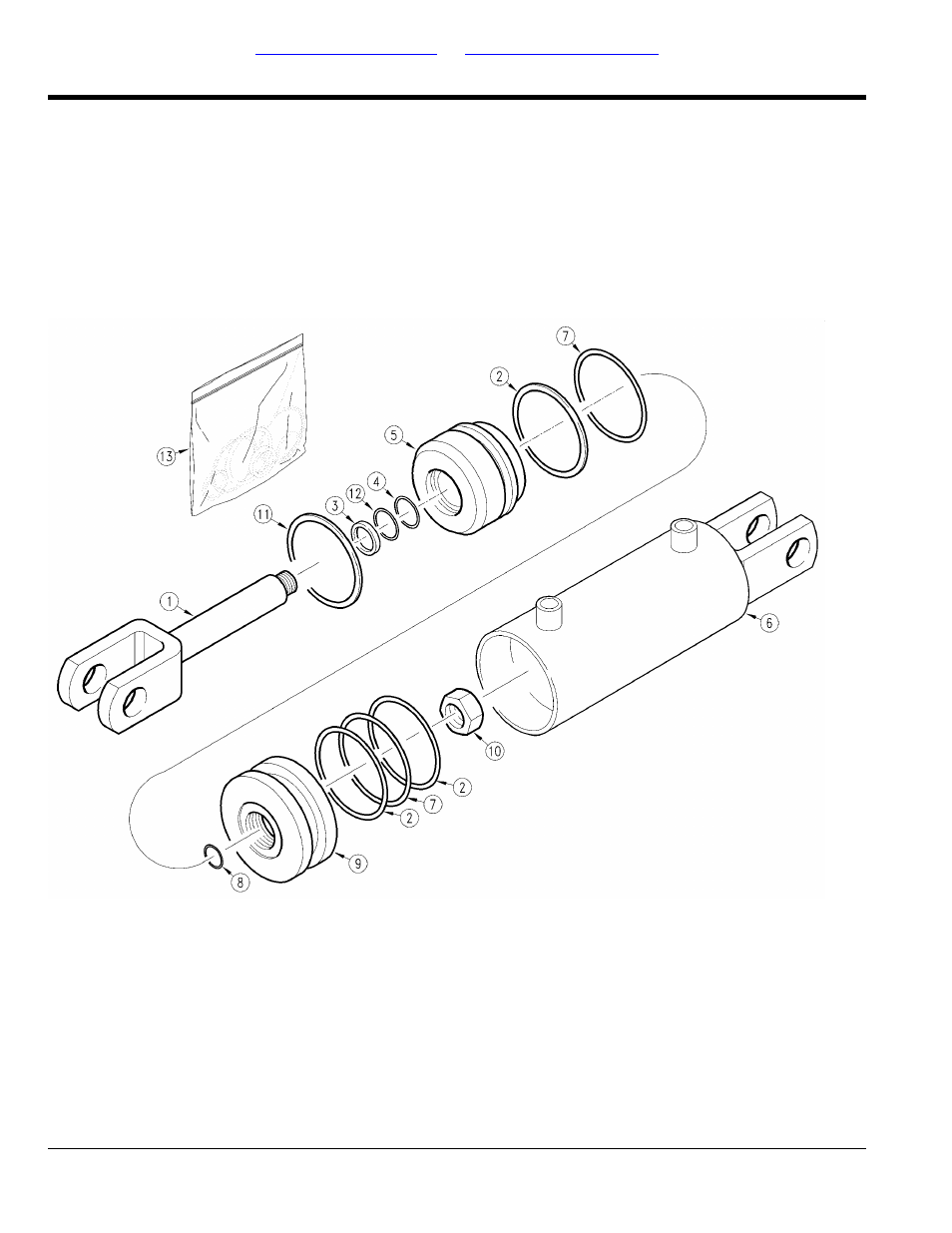 Hydraulic cylinder (810-005c) energy, Table of contents part number index | Land Pride AFM40200 User Manual | Page 64 / 82