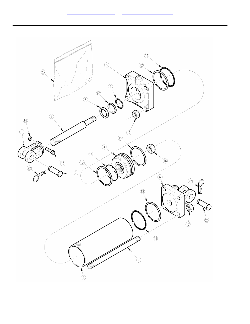 Hydraulic cylinder (810-138c) midway, Table of contents part number index | Land Pride AFM40200 User Manual | Page 66 / 82