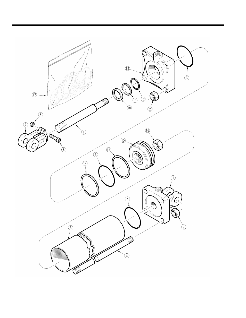 Hydraulic cylinder (810-624c) midway, Table of contents part number index | Land Pride AFM40200 User Manual | Page 72 / 82