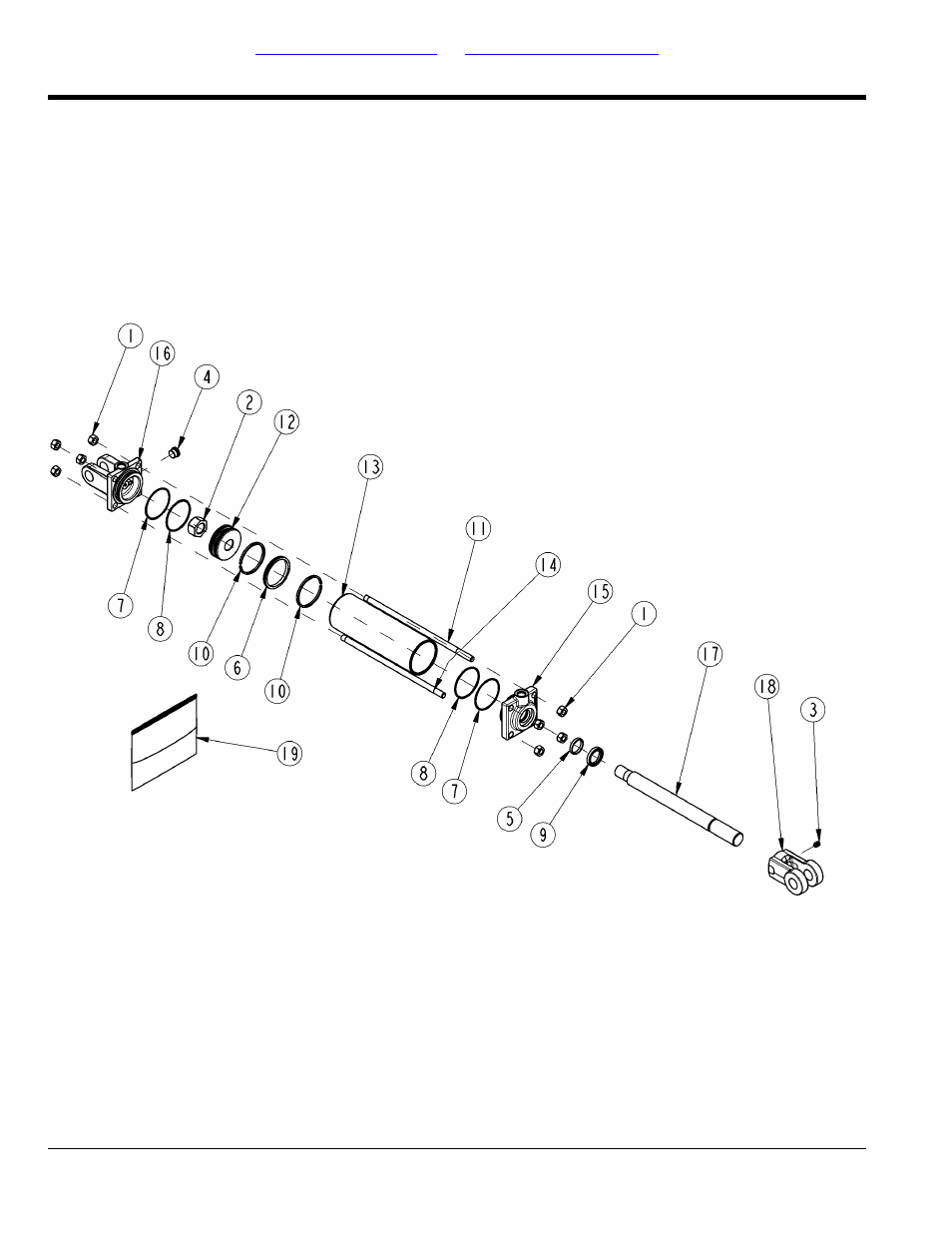 Hydraulic cylinder (810-624c) red lion, Table of contents part number index | Land Pride AFM40200 User Manual | Page 74 / 82
