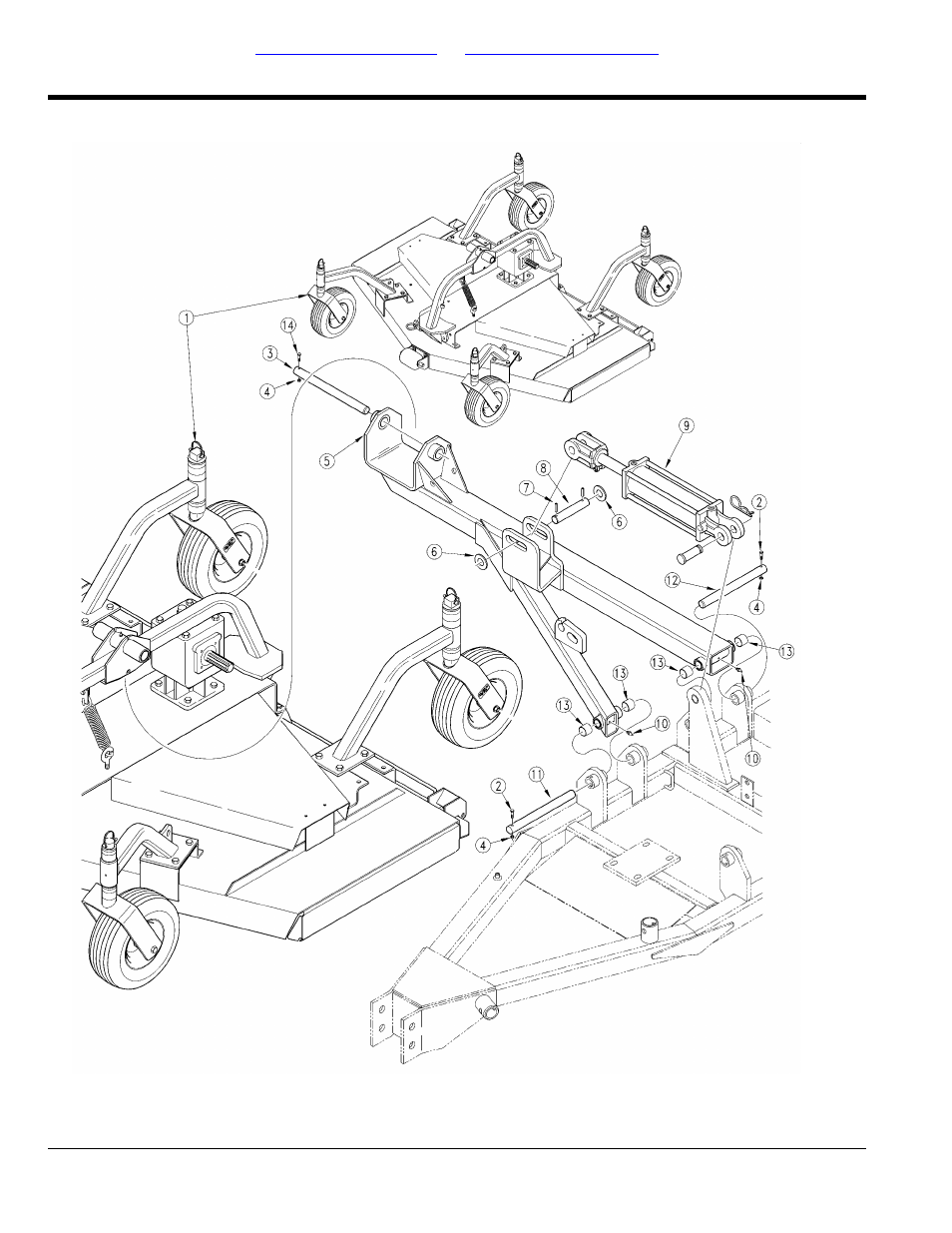 Right hand and left hand tool bar, Table of contents part number index | Land Pride AFM40200 User Manual | Page 8 / 82