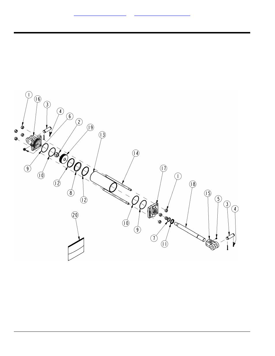 Hydraulic cylinder (810-162c) red lion, Table of contents part number index | Land Pride RCM5015 User Manual | Page 122 / 342