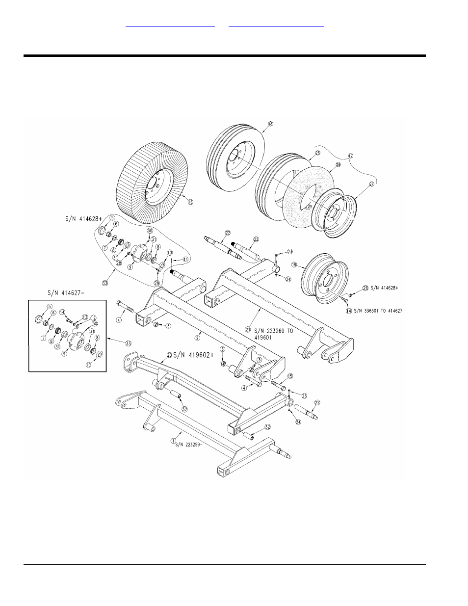Axle wing (s/n 489025-), Table of contents part number index | Land Pride RCM5015 User Manual | Page 192 / 342
