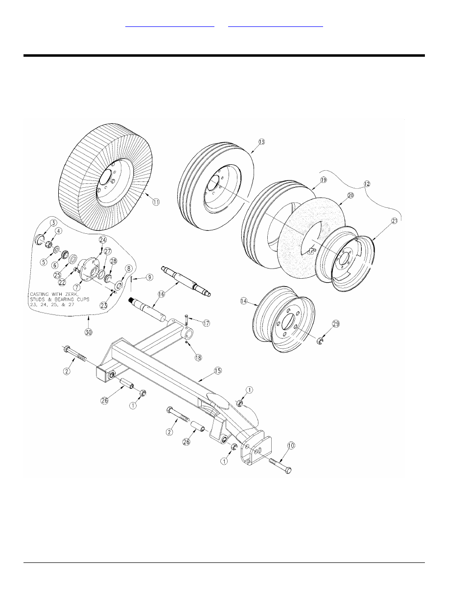 Axle wing (s/n 489026+), Table of contents part number index | Land Pride RCM5015 User Manual | Page 194 / 342