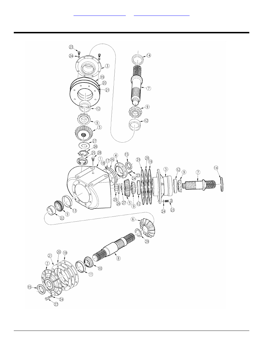 Gearbox divider 1000 rpm (826-180c) omni, Table of contents part number index | Land Pride RCM5015 User Manual | Page 282 / 342