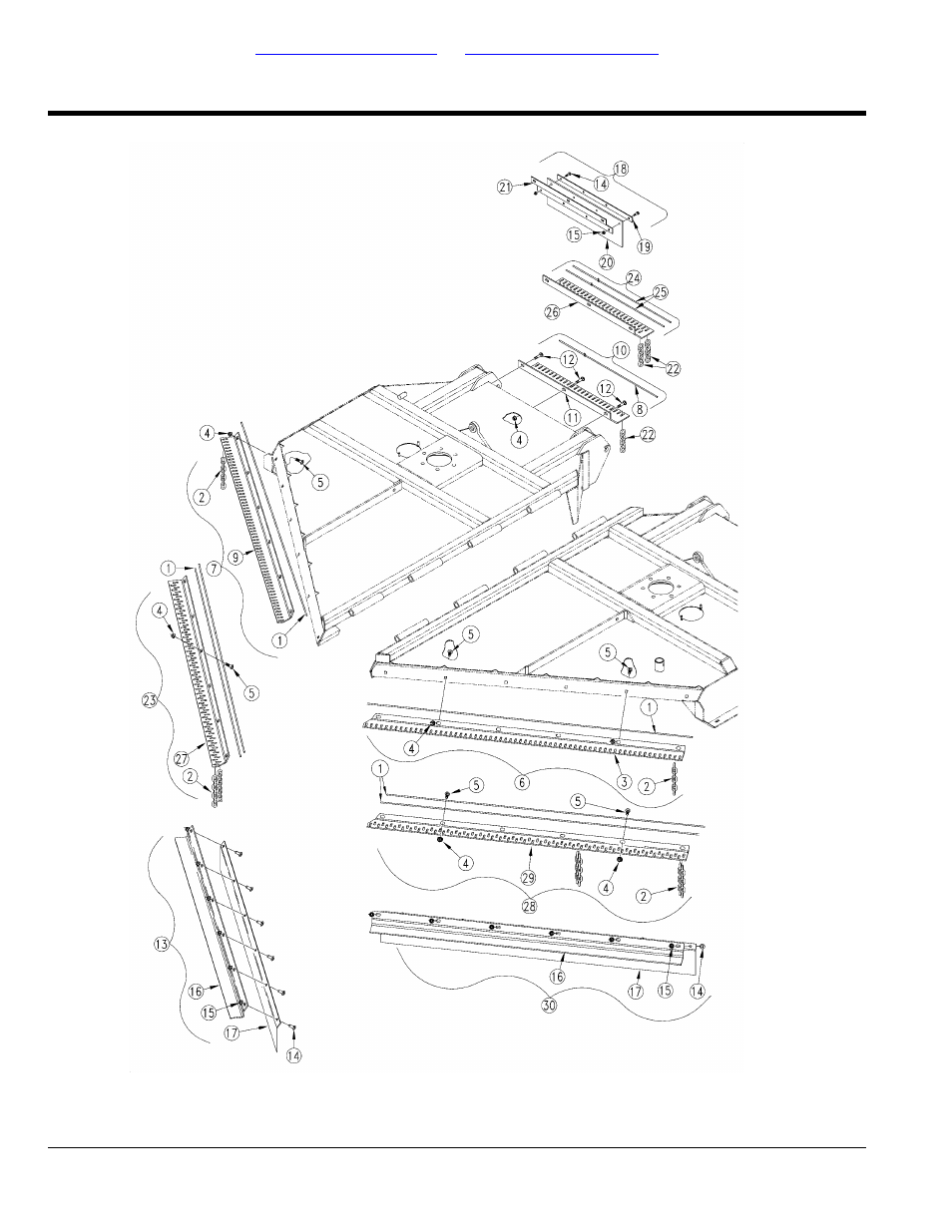 Guards wing deck (s/n 292792+), Table of contents part number index | Land Pride RCM5015 User Manual | Page 54 / 342