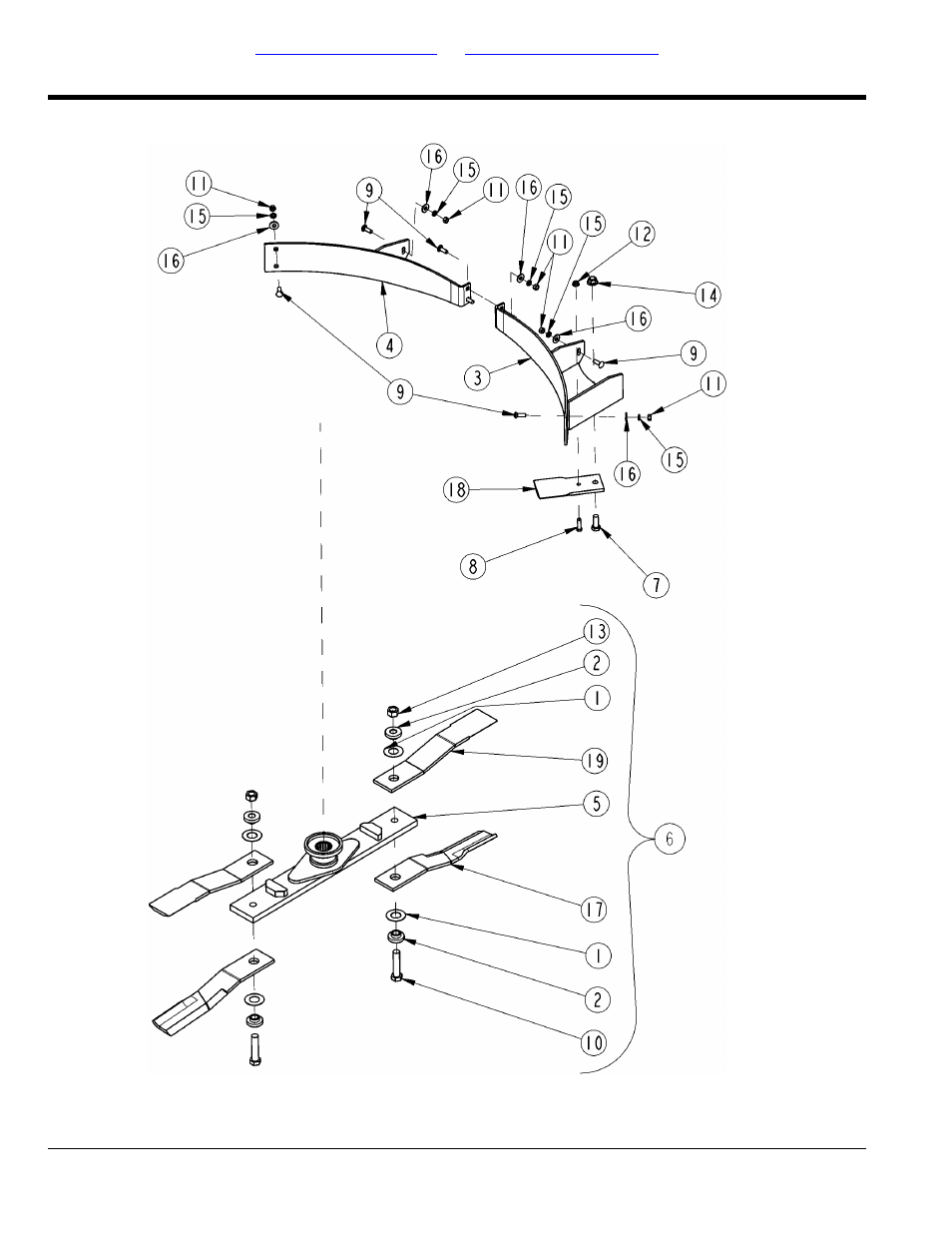 Section 9: options & accessories, Shredder/baffle components center deck, Table of contents part number index | Land Pride RCC5615 User Manual | Page 170 / 180