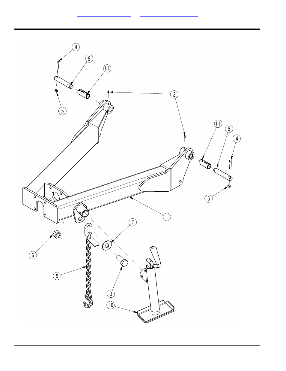 Hitch main frame, Table of contents part number index | Land Pride RCC5615 User Manual | Page 22 / 180