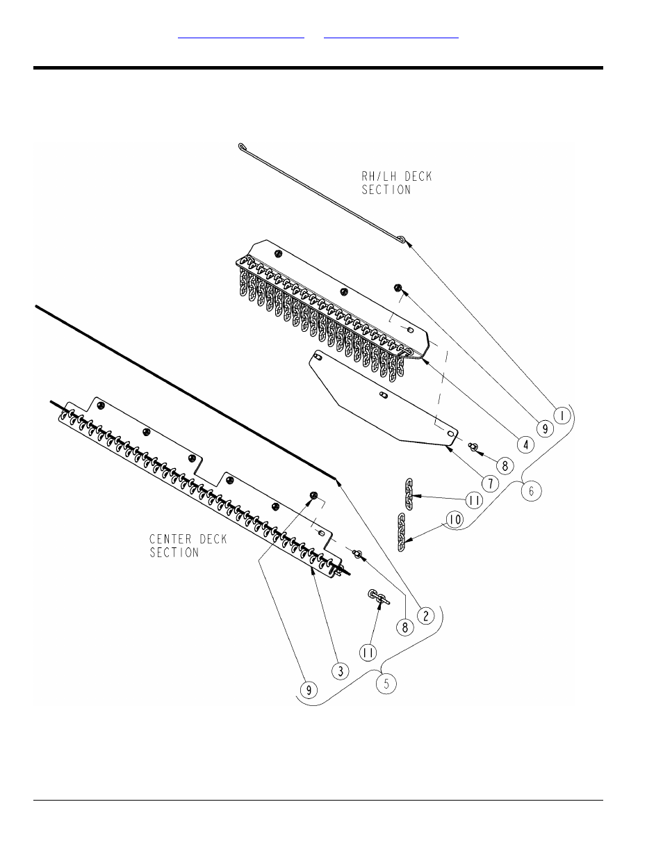 Guards chain double row rear, Table of contents part number index | Land Pride RCC5615 User Manual | Page 38 / 180