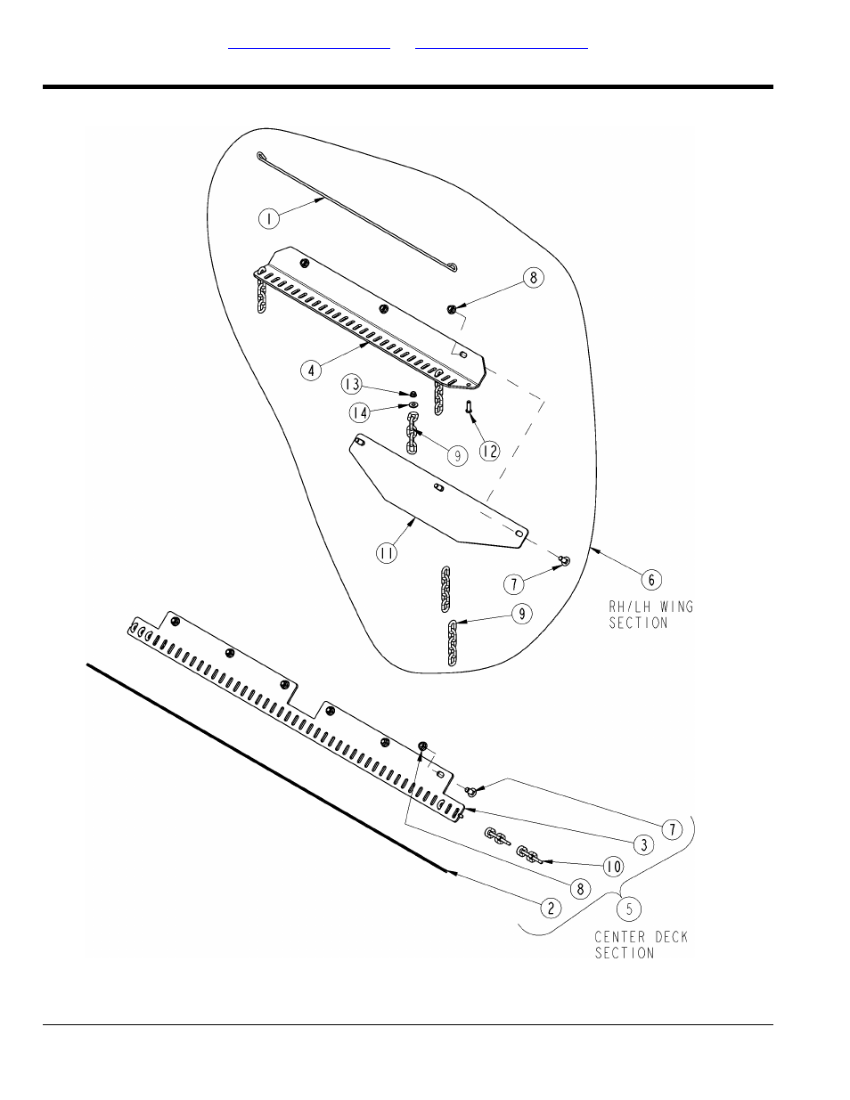 Guards chain single row rear, Table of contents part number index | Land Pride RCC5615 User Manual | Page 42 / 180