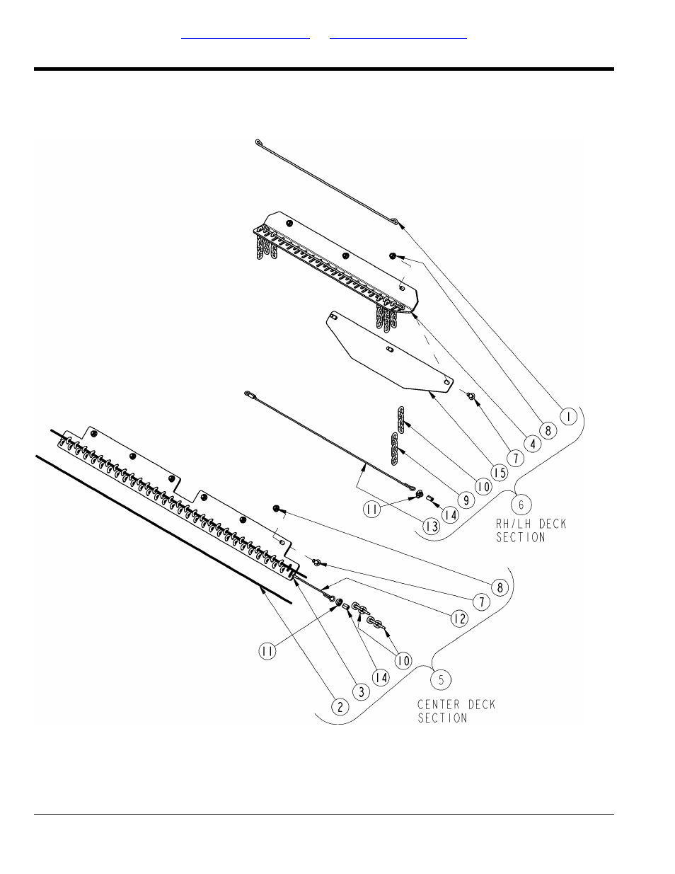 Guards chain w/ cable rear, Table of contents part number index | Land Pride RCC5615 User Manual | Page 46 / 180