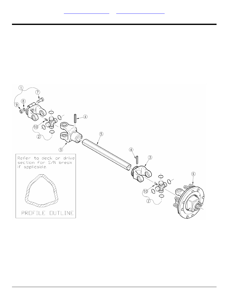 Driveline center 1000 rpm (826-184c) eurocardan, Table of contents part number index | Land Pride RCC5615 User Manual | Page 54 / 180
