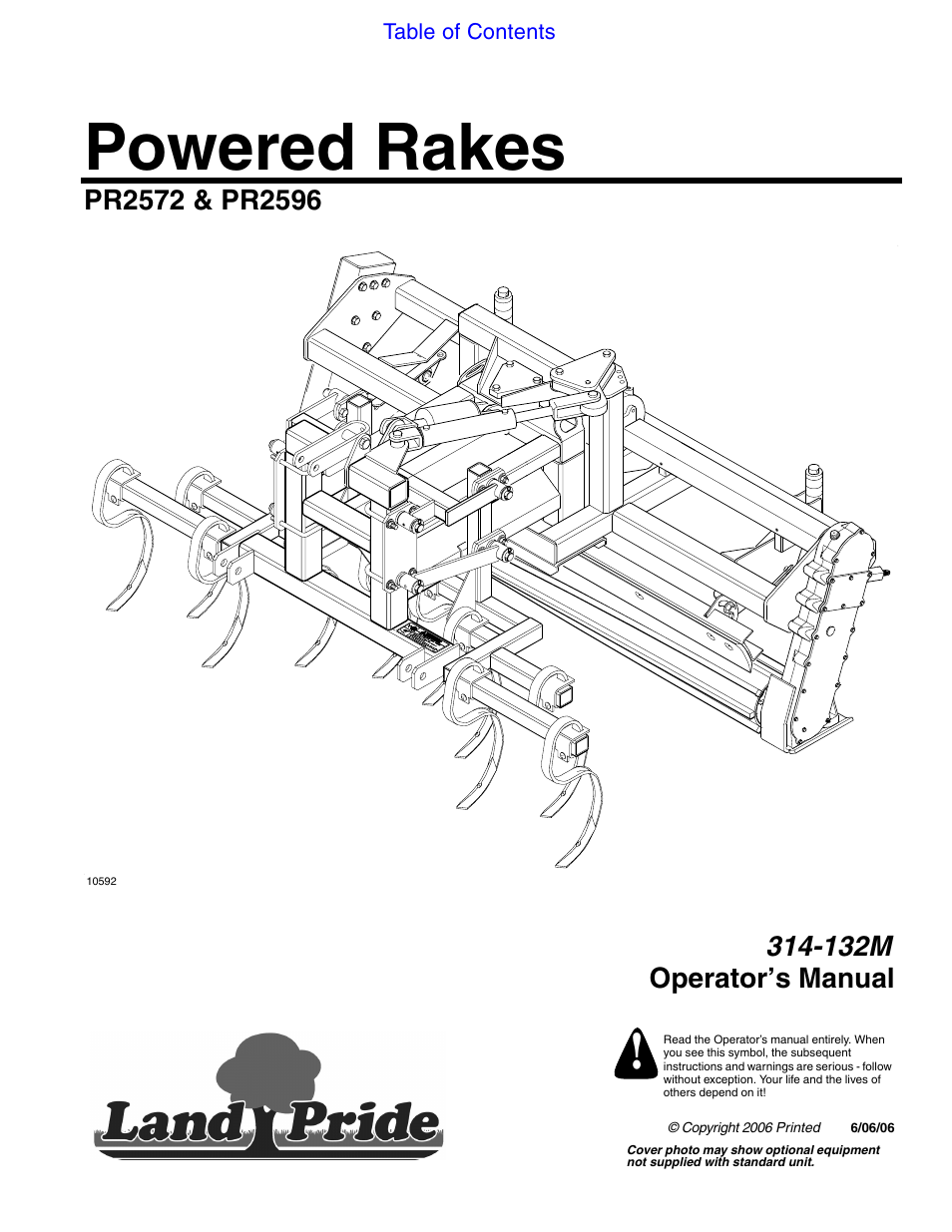 Land Pride PR2596 User Manual | 30 pages